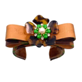 Vintage Dior Tortoiseshell Flower Silk Cuff Bracelet