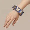 Vintage Chanel Butterfly Silk Cuff Bracelet