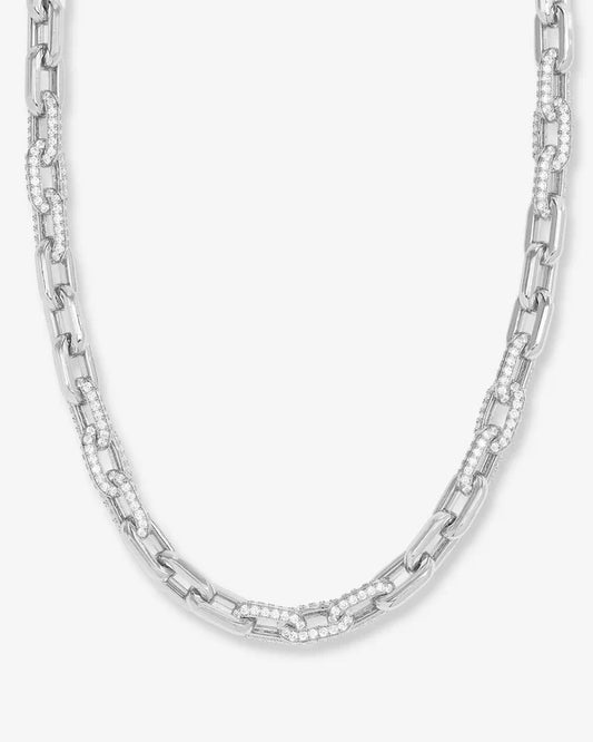 Frankie Pave Chain Necklace 18"