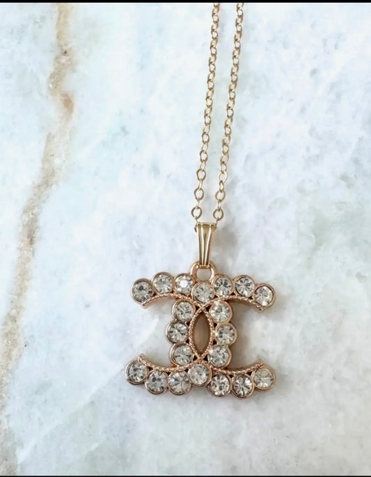 14k Gold Chanel Upcycled Necklace