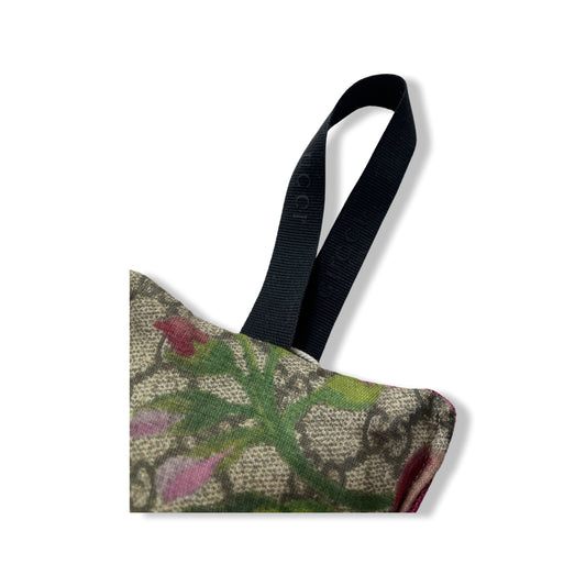 GG Logo Blooms Pink Vintage Silk Scarf Lavender-Filled Sachet
