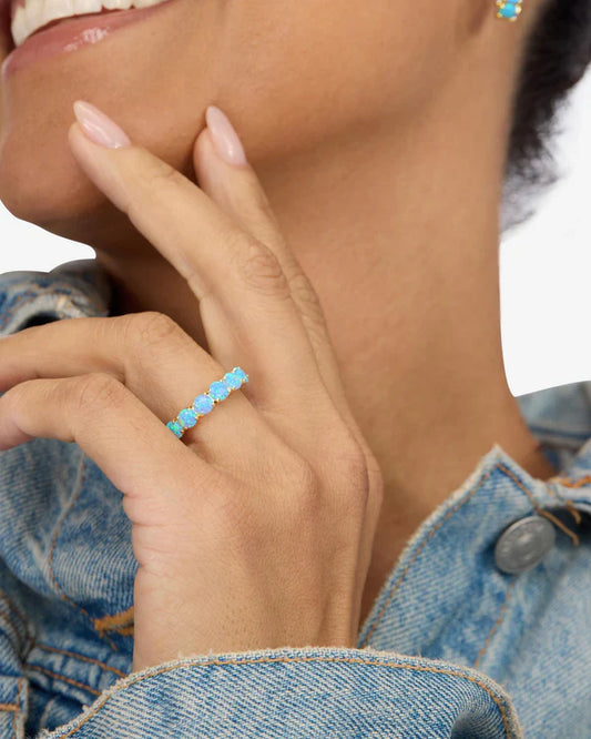 Grand Heiress Blue Opal Ring