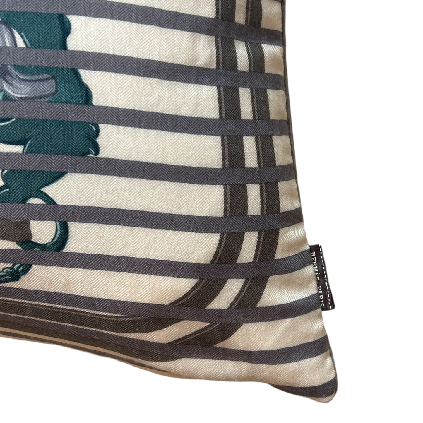 Brides de Gala Bayadere Vintage Cashmere & Silk Scarf Pillow 24"