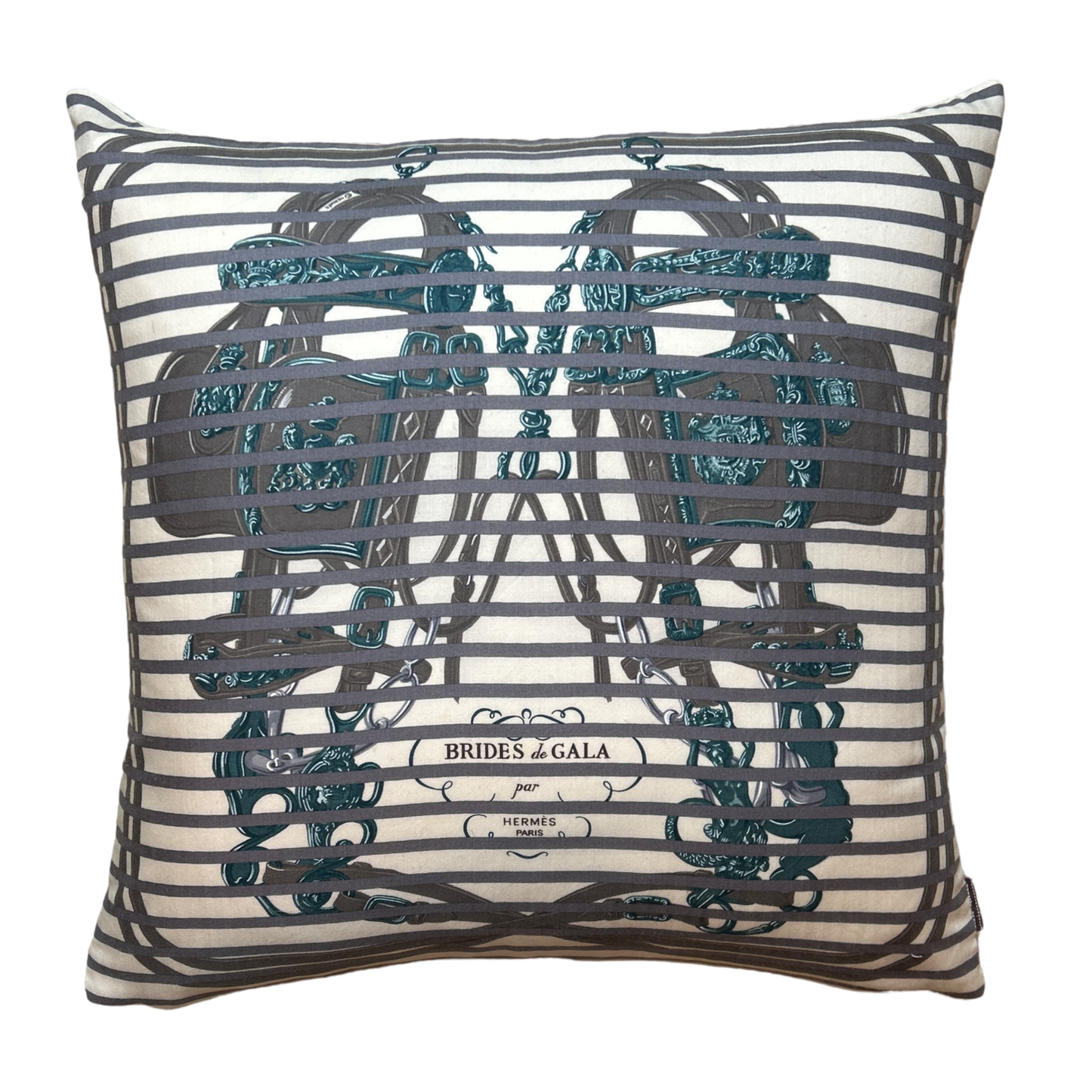 Brides de Gala Bayadere Vintage Cashmere & Silk Scarf Pillow 24"