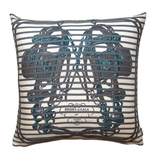Brides de Gala Bayadere Vintage Cashmere & Silk Scarf Pillow 24"