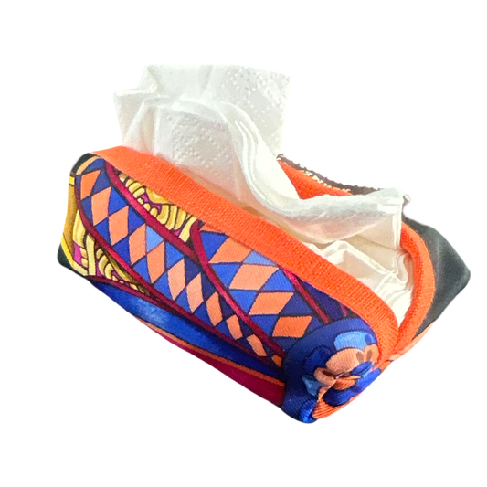 Rubans du Cheval Noir Vintage Scarf Travel Tissue Pouch