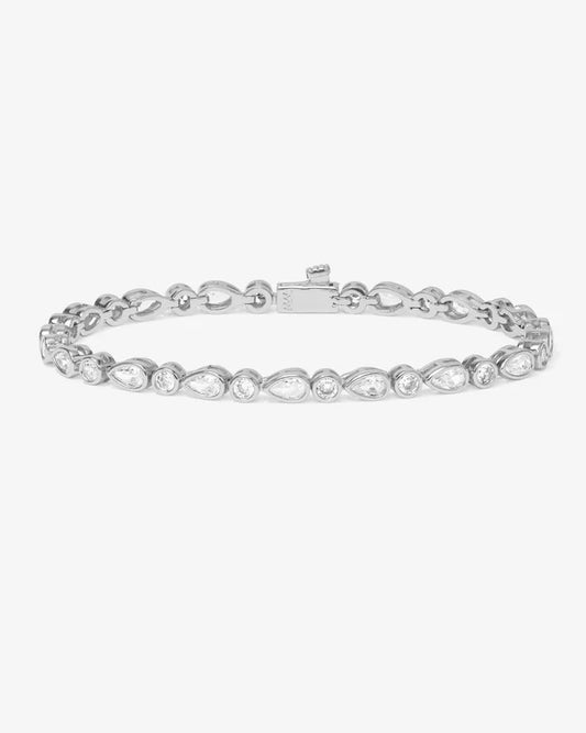 Isla Tennis Bracelet - Silver