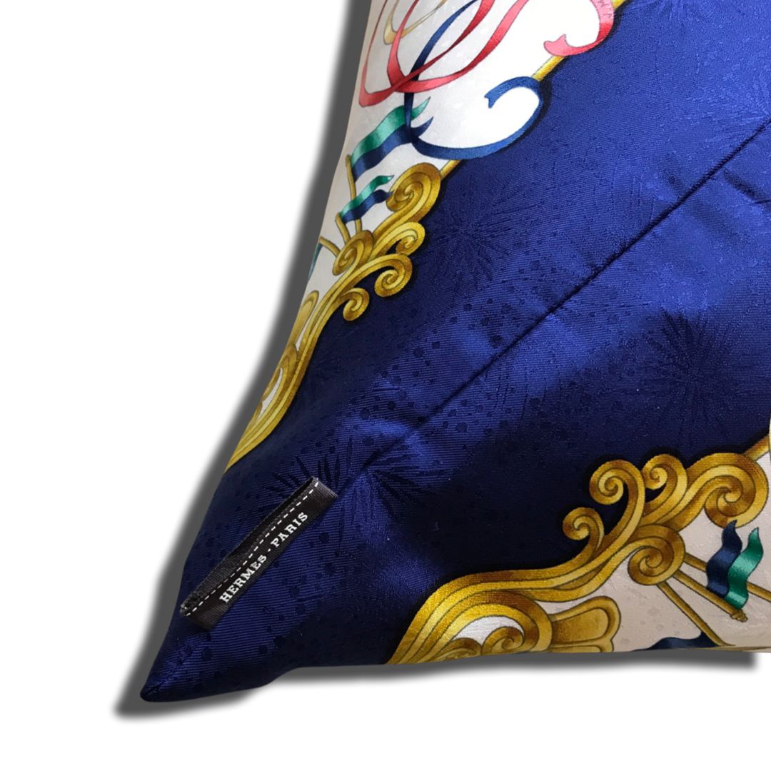 Luna Park Vintage Silk Scarf Pillow 24"