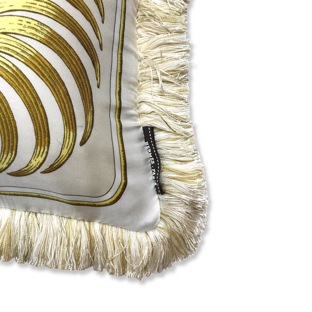 Tigre Royal Vintage Silk Scarf Pillow 19"