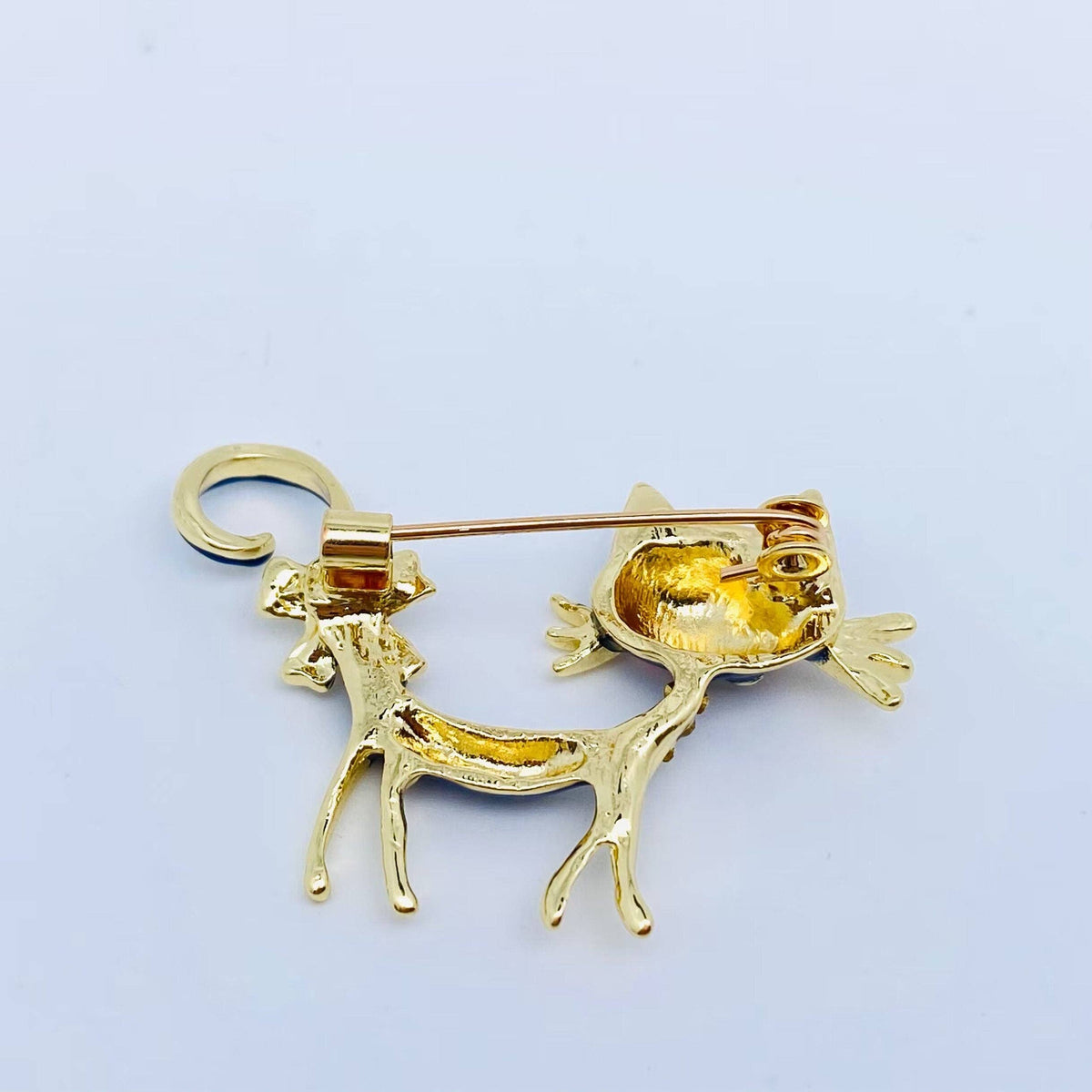 Enamel Cat Brooch | Pin for Clothes