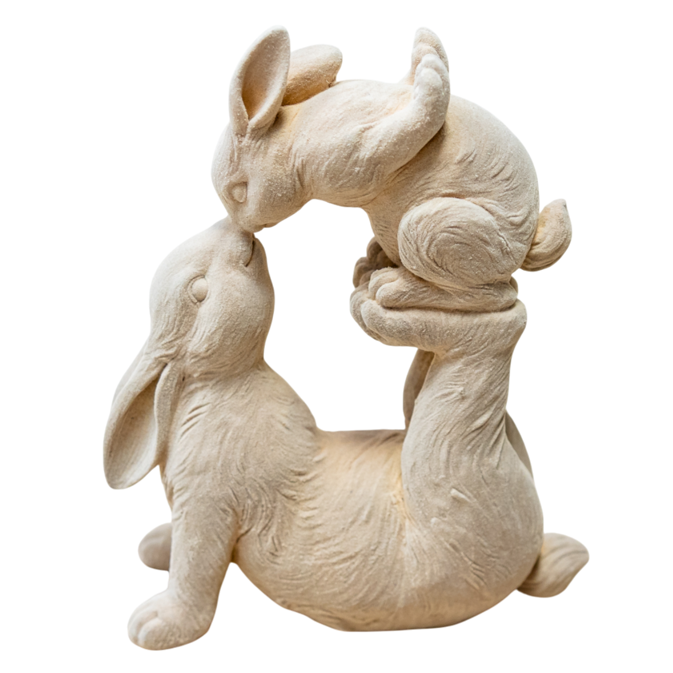 Ceramic Flocked Rabbit/Bunny