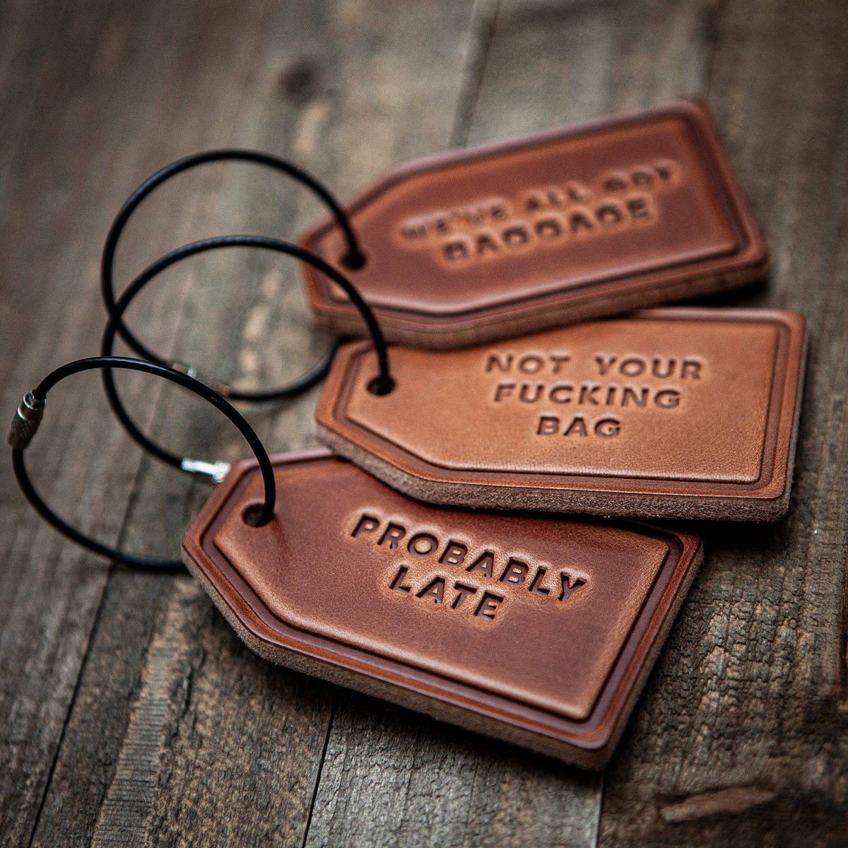 This Bag Is Not Yours Leather Luggage Tag