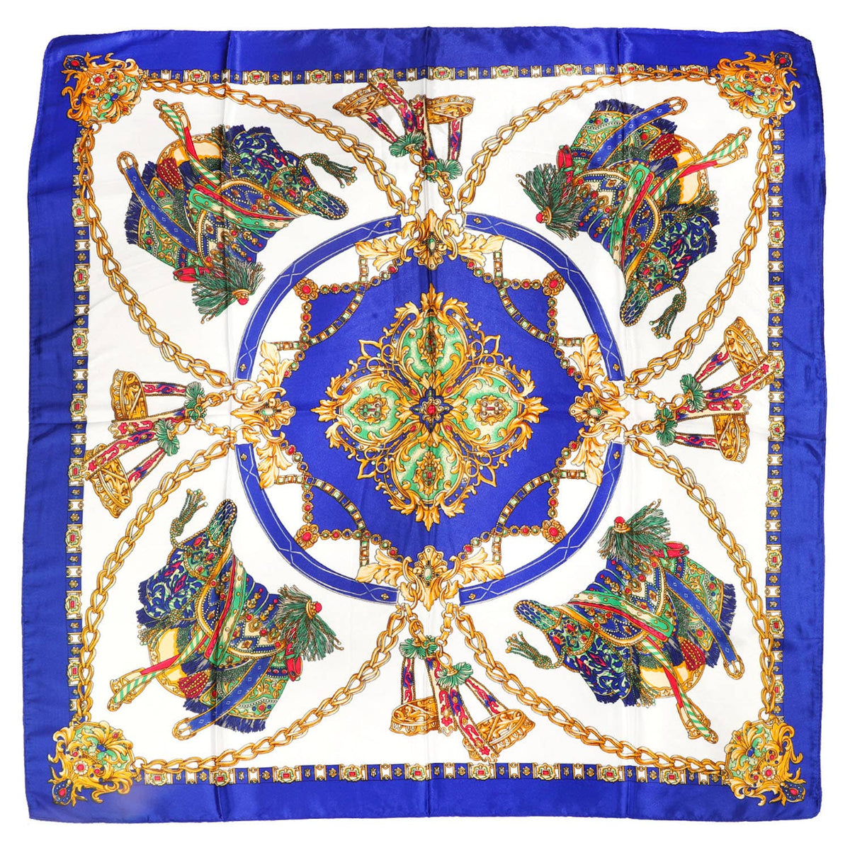Classic European Equestrian Baroque Square Scarf