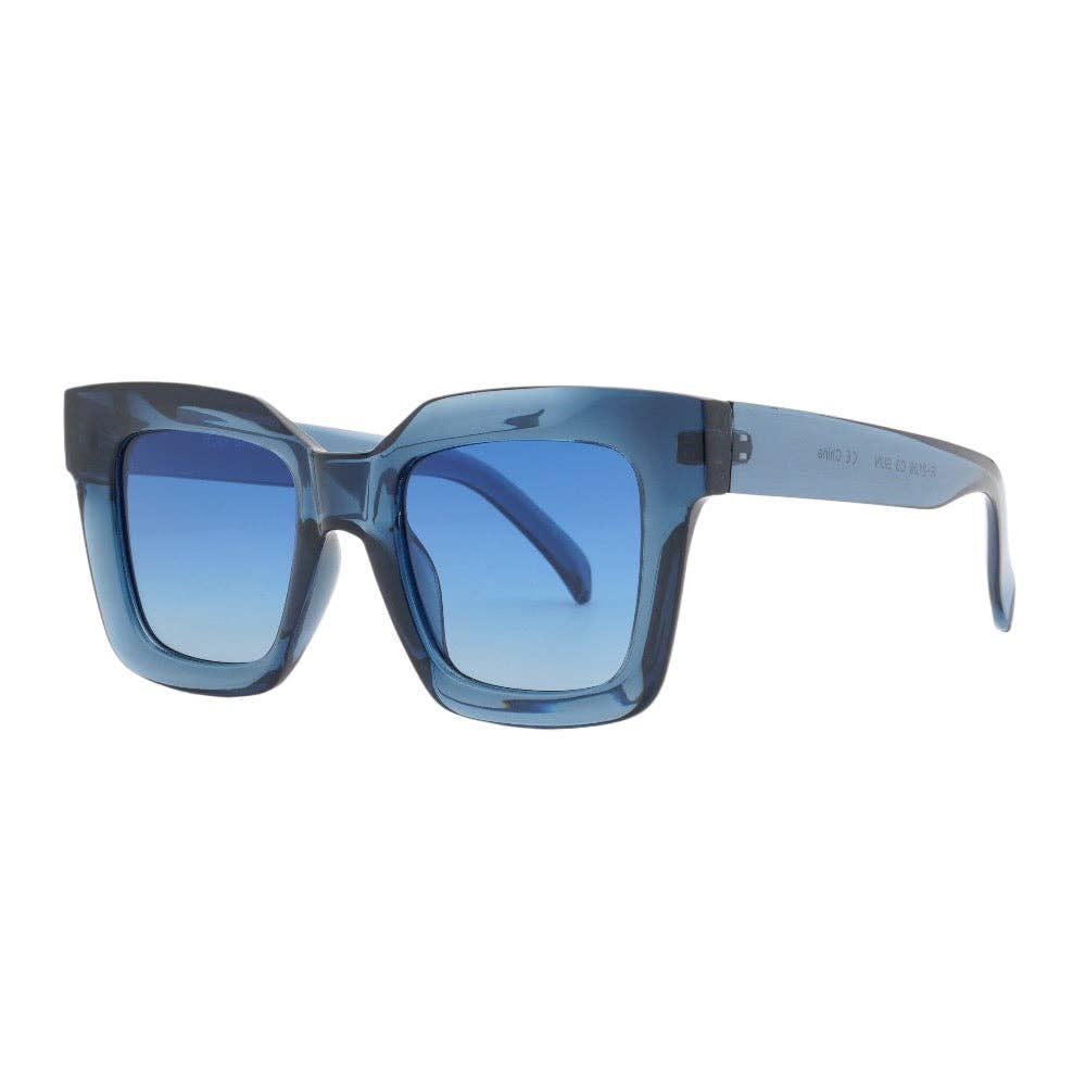 Sunglasses - Ellie | Transparent Blue | Blue Lens