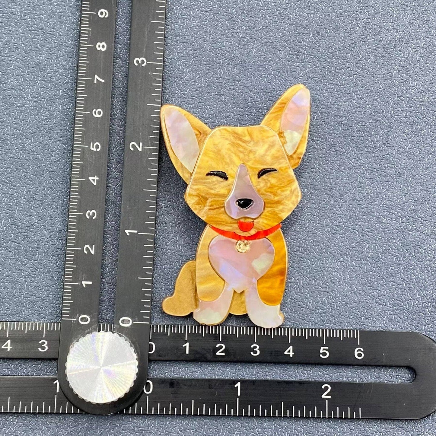 Corgi Dog Acrylic Brooch