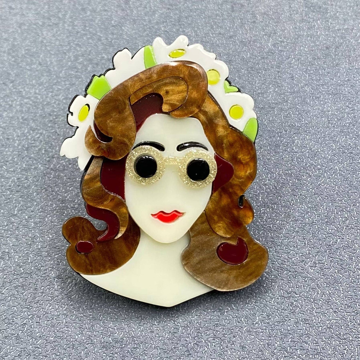 Creative Beauty Acrylic Brooch