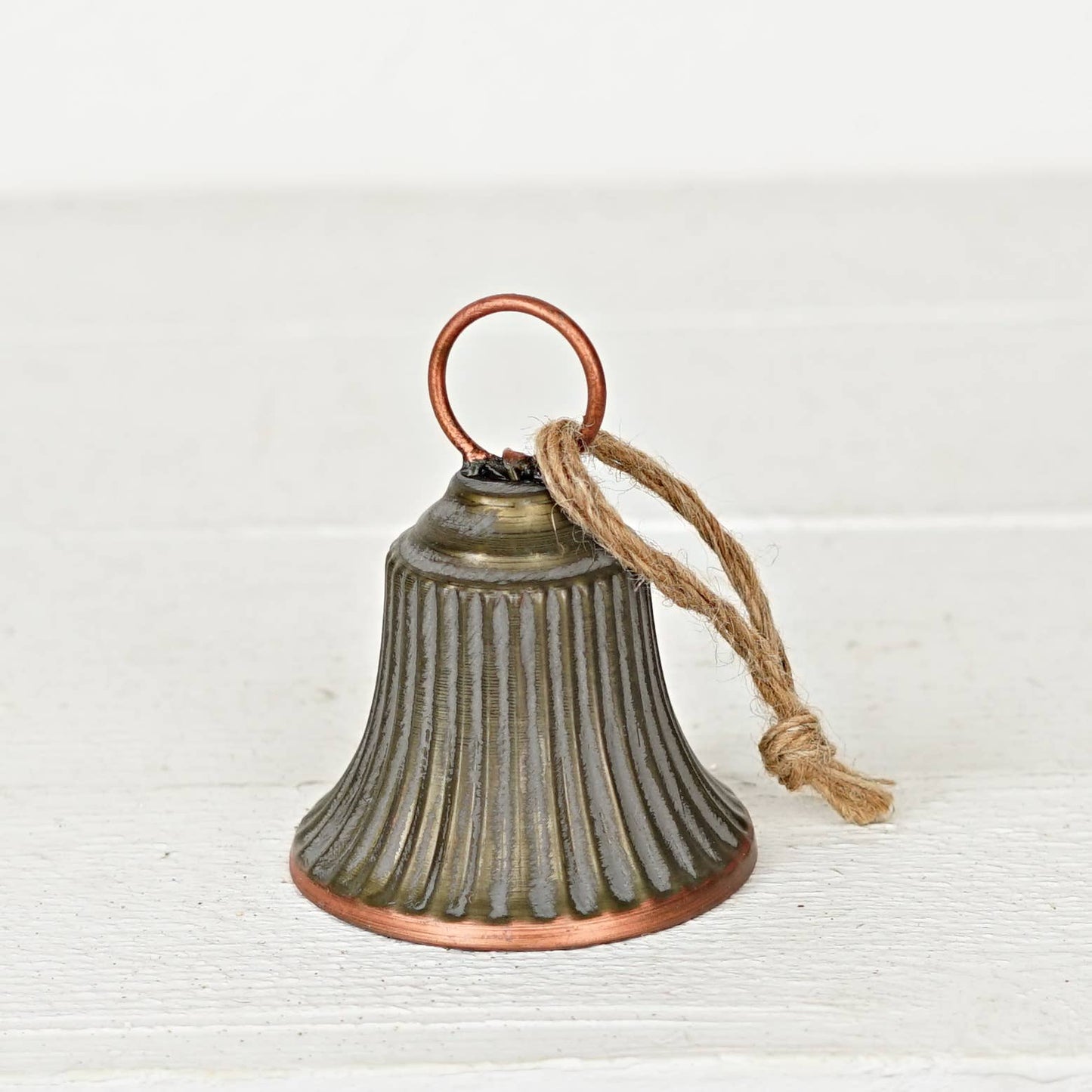 Copper Washed Bell Ornament-