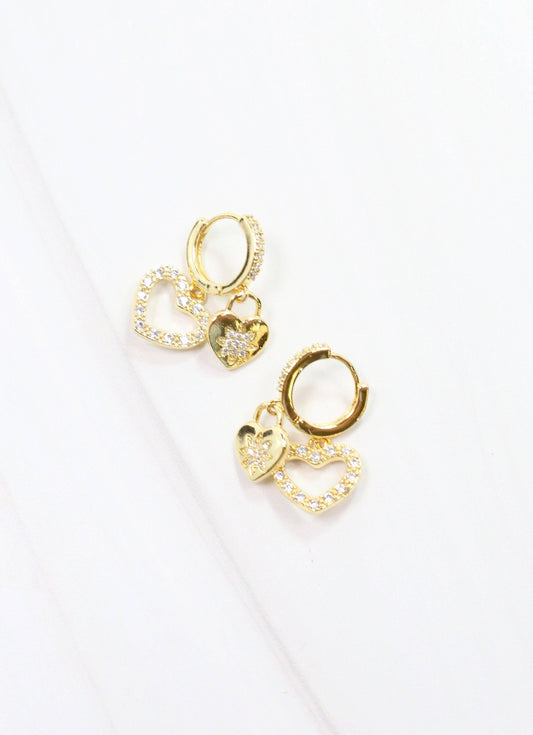 Flynn Charm Earring Gold