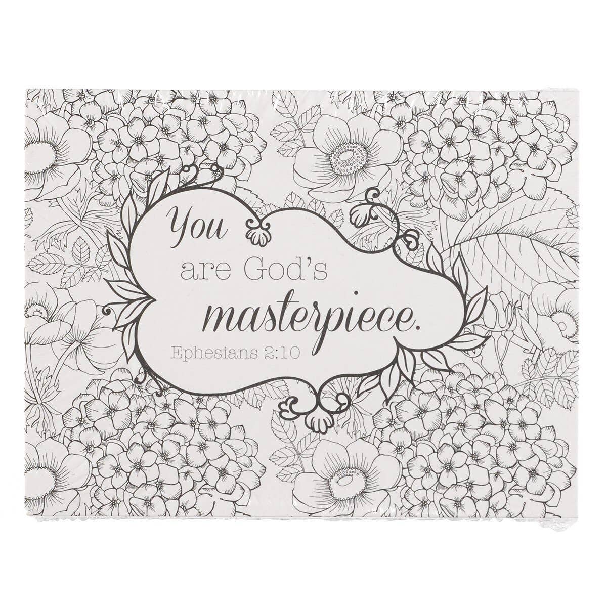 Coloring Cards Boxed Colorful Blessings