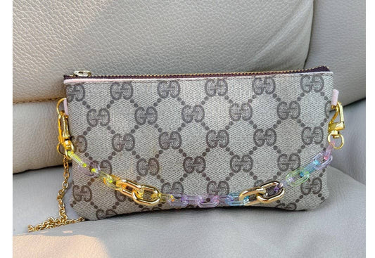 Upcycled GG double sided cocktail bag