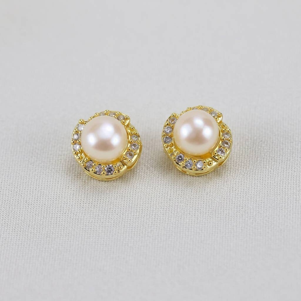 Assorted Character Freshwater Pearl Stud Earrings