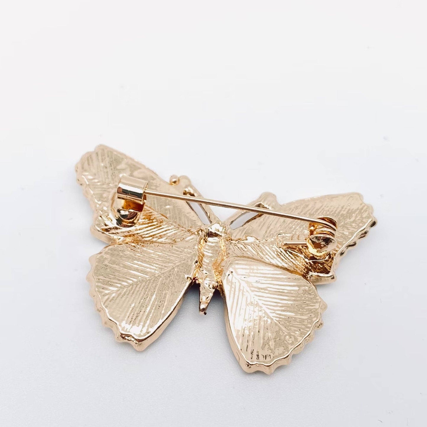 Rhinestone Enamel Butterfly Brooch Pin for Clothes
