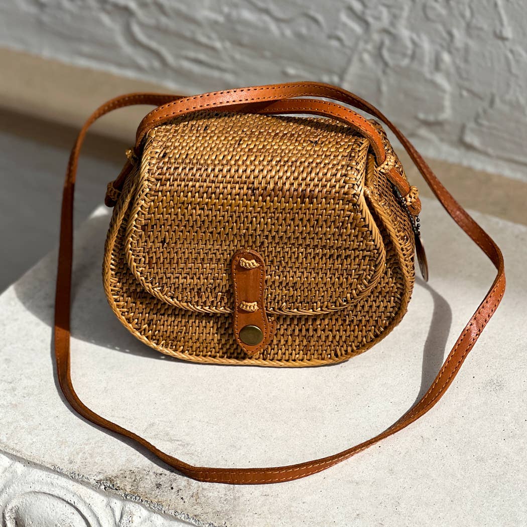 Ata Vine Saddle Bag Crossbody Bag