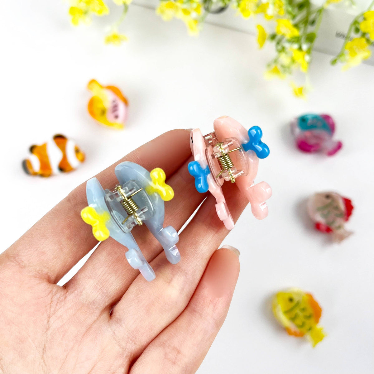 Ocean Fish Mini Claw Clip