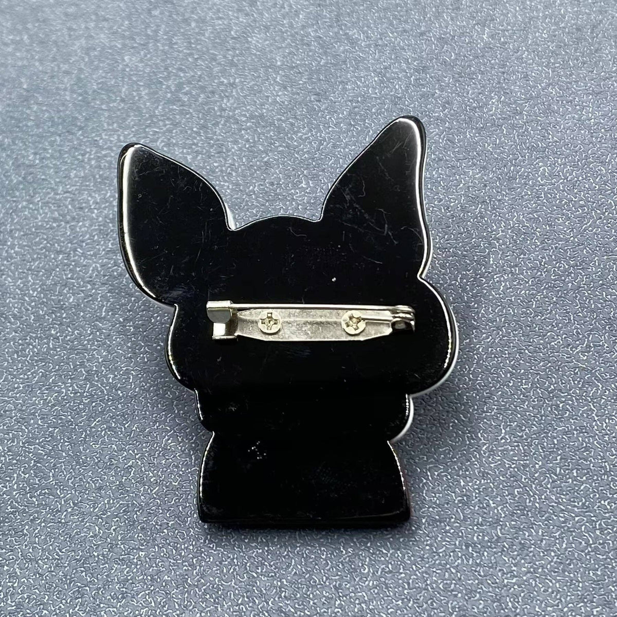 Dog with Glasses Acrylic Brooch