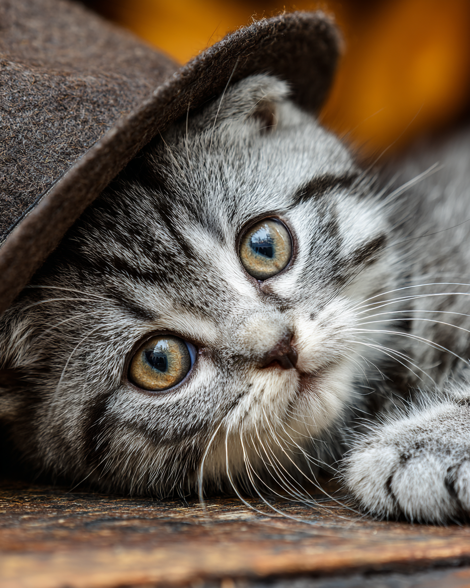 Buddy from Branson - Matted Art Print - Missouri Midwest Wholesale Cats in Funny Hats Retailers