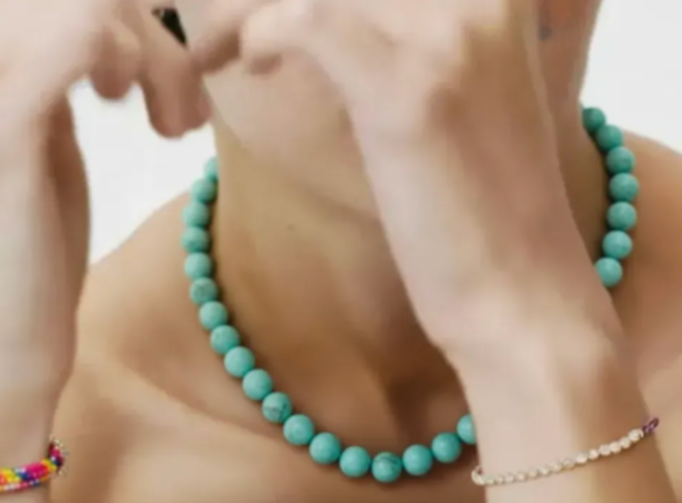 Été Beads Beaded Necklace with PVD sailor Clasp