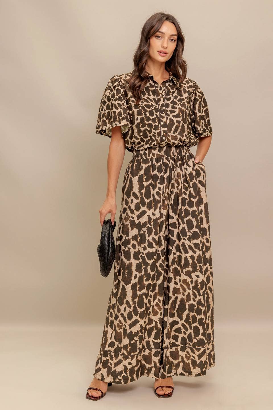Leopard Printed Woven Top