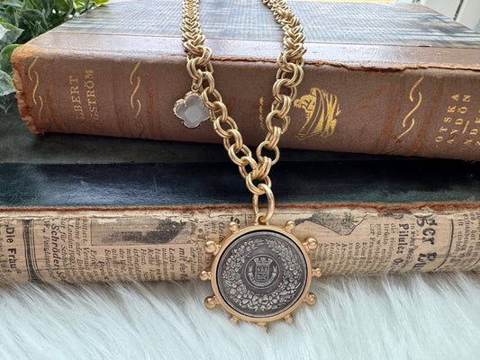 French Legacy Medallion Necklace