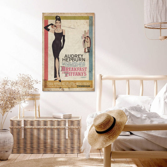 Breakfast At Tiffany's Vintage Movie Canvas Art