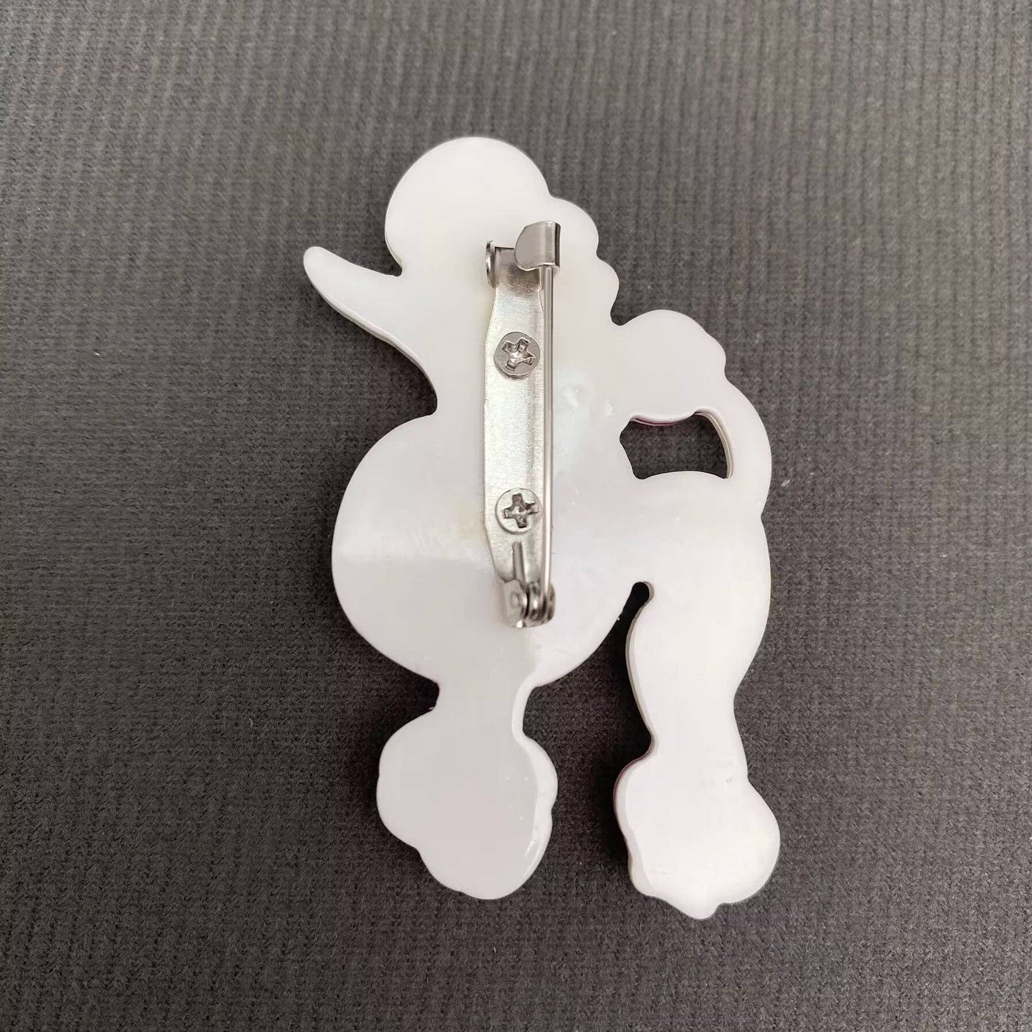Acrylic Poodle Brooch