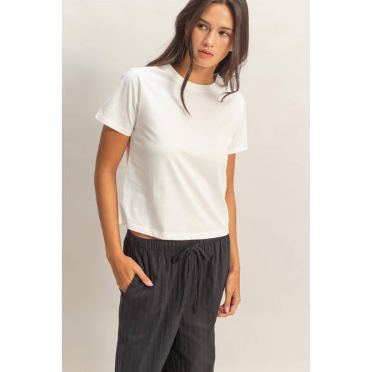 Crew Neck Cotton T-Shirt