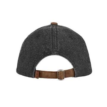Upcycled Gucci Twill and Suede Baseball Cap