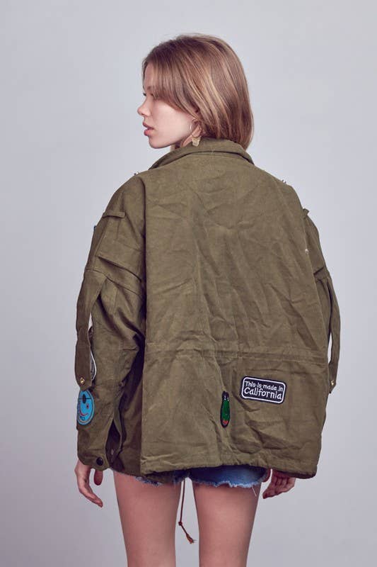 Smile Patchwork Jacket