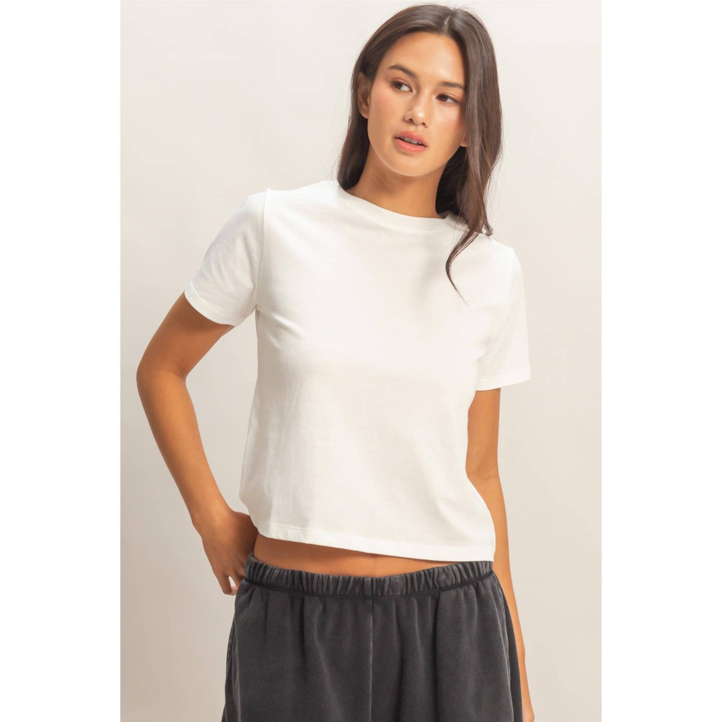 Crew Neck Cotton T-Shirt