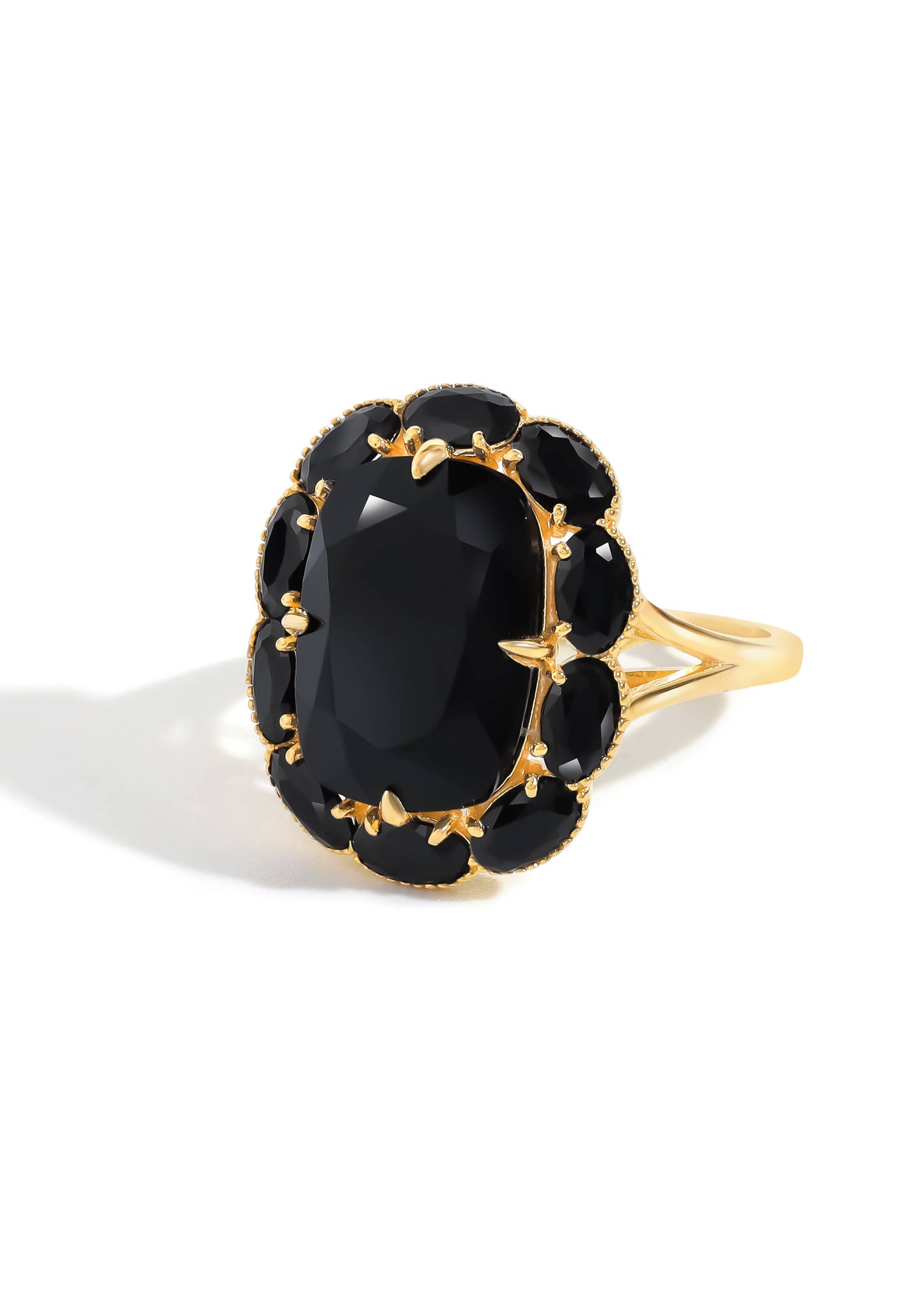 Black Onyx Midnight Bloom Ring
