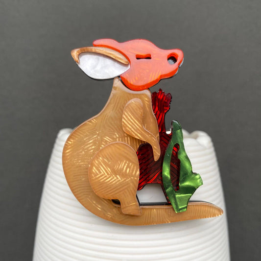 Kangaroo Acrylic Brooch