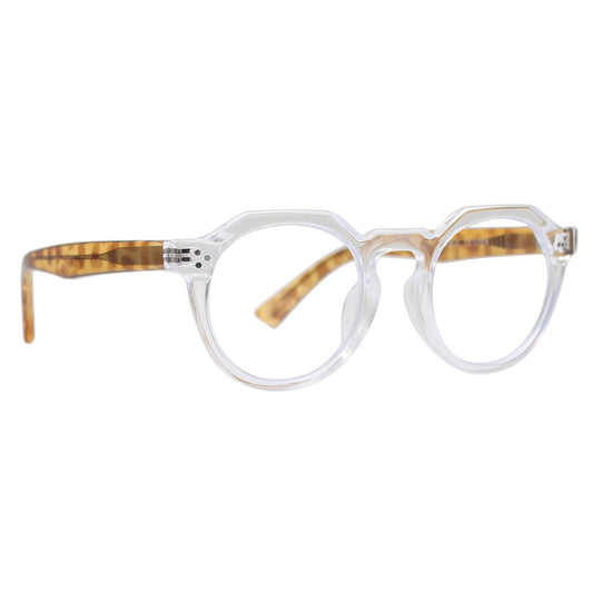 Readers - PARKER | Clear | Light Tortoise Temples | Blue Light