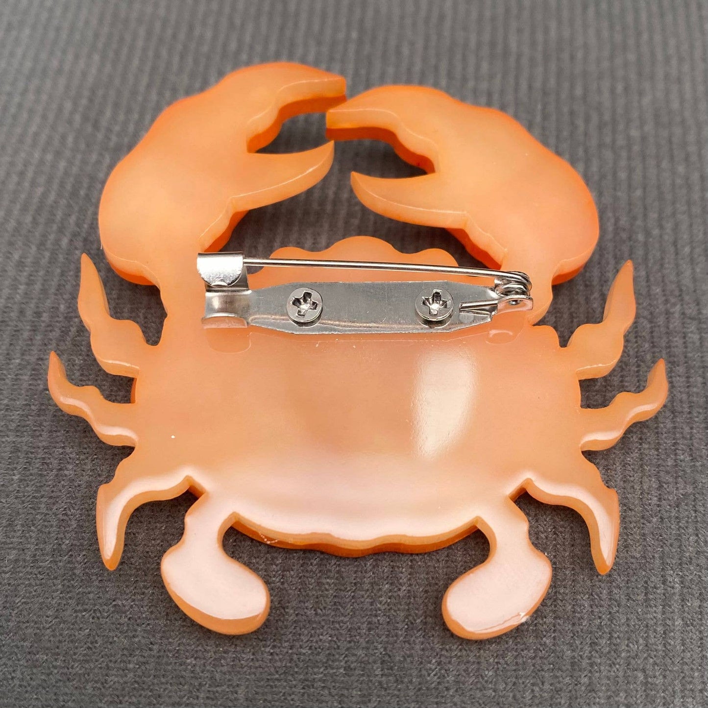 Acrylic Crab Brooch