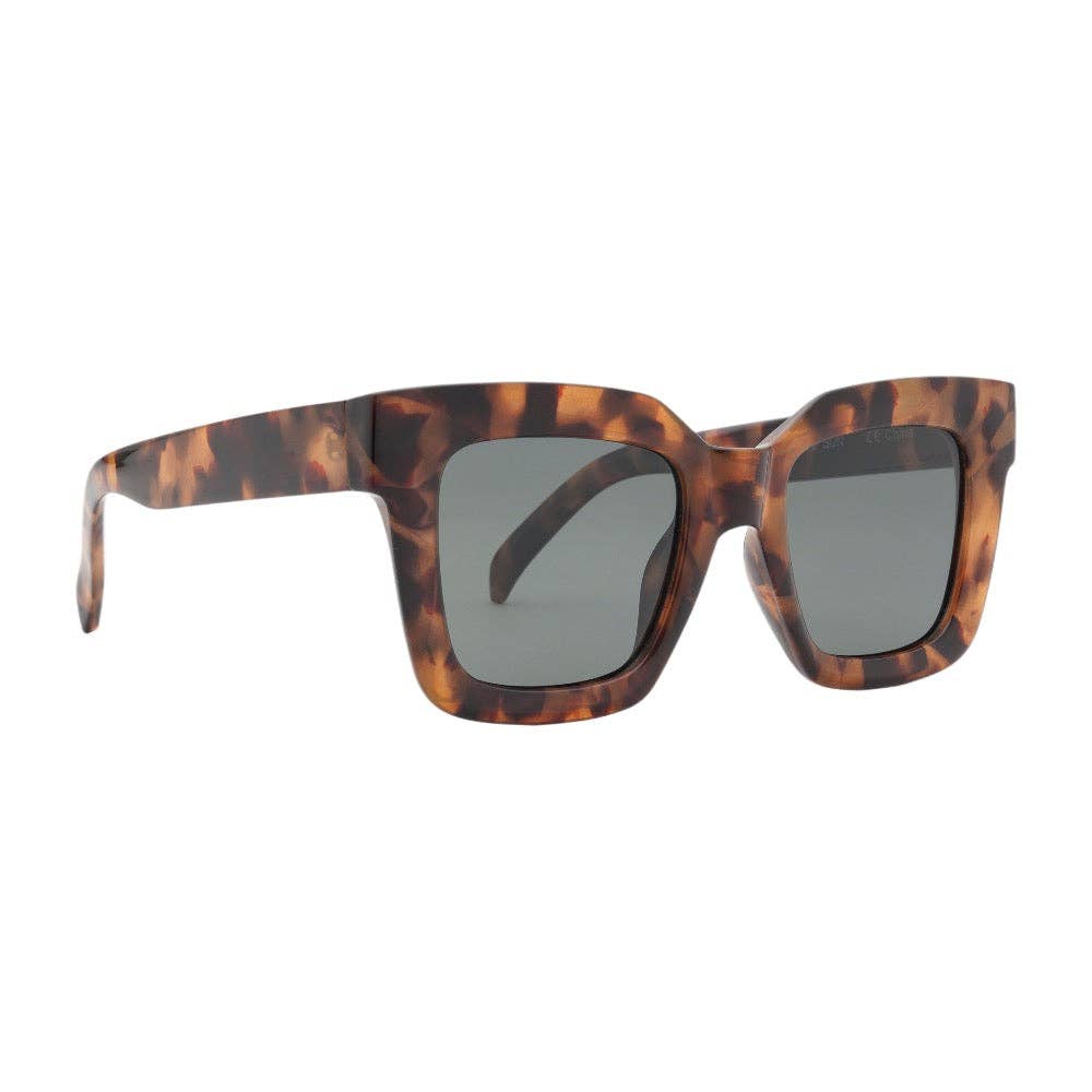 Sunglasses - Ellie | Tortoise | Green Lens