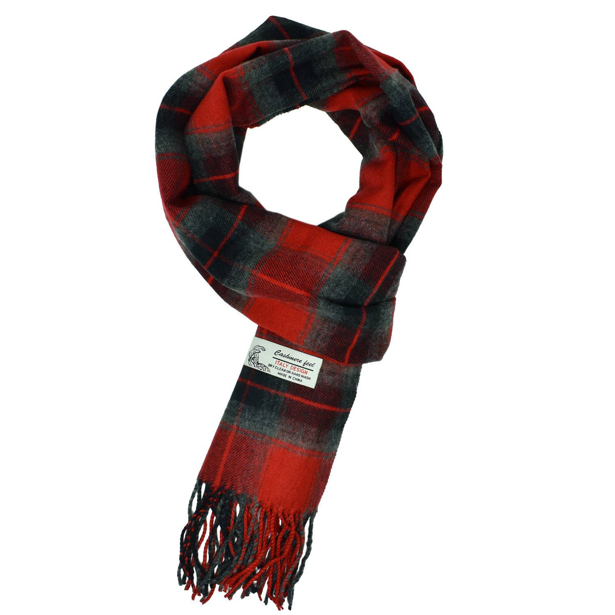 Soft Cashmere Feel Scottish-Style Plaid Winter Muffler Scarf