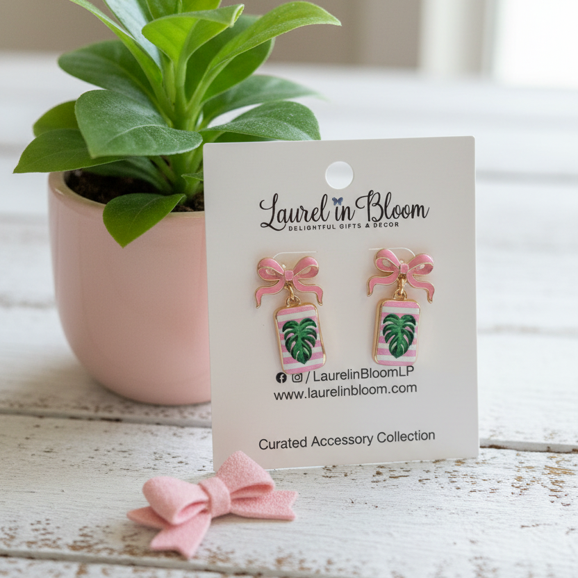 Monstera Muse Bow Drops