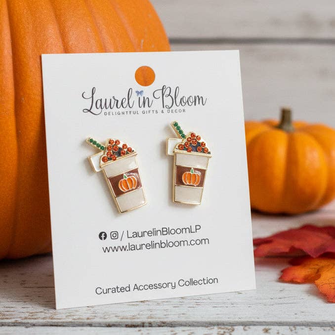 Pumpkin Spice Latte Earrings