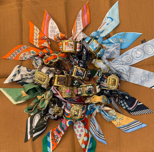 Small Gold Scarf Cuff - Penelope