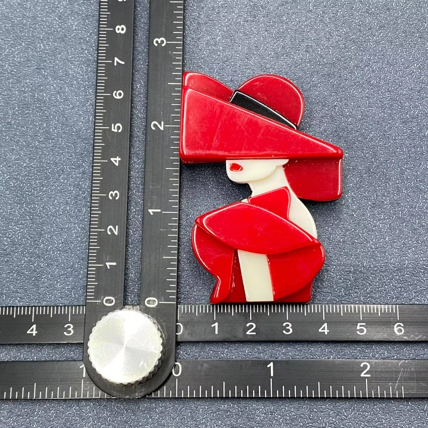 Modern Women Acrylic Brooch