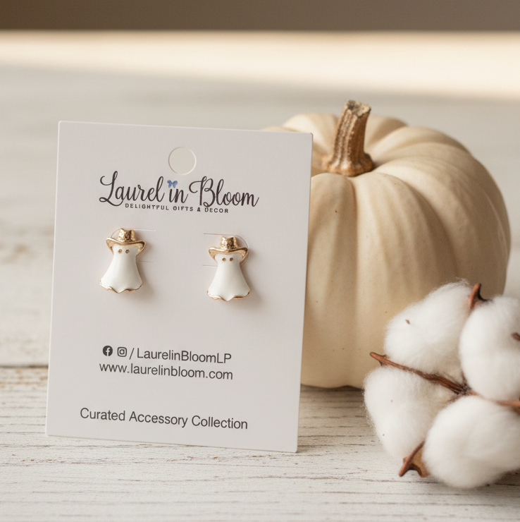 Boo Haw! Ghost Earrings